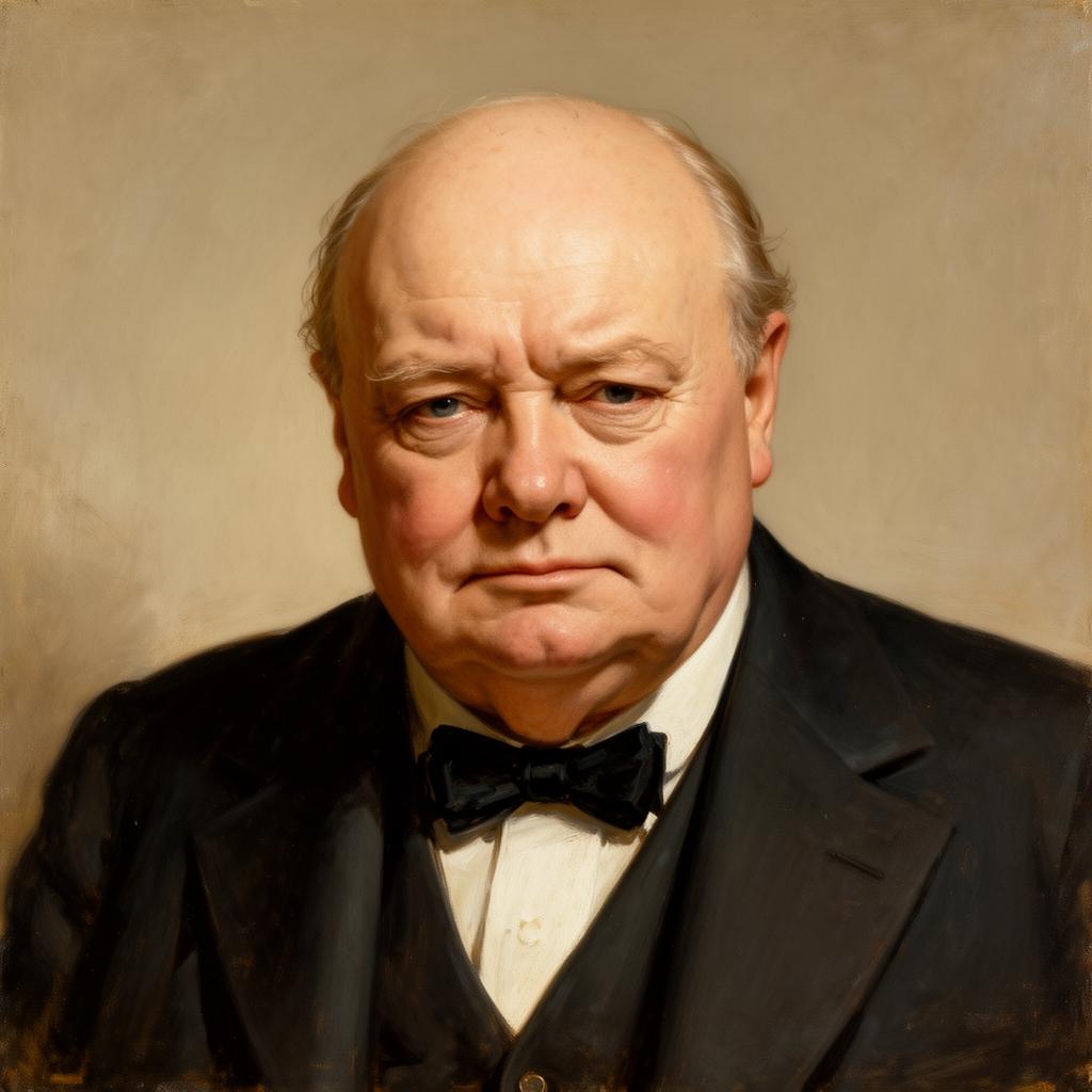 Portrait of Winston Churchill