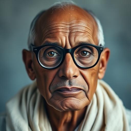 Portrait of Mahatma Gandhi