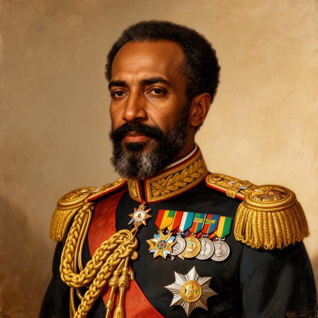 Portrait of Haile Selassie